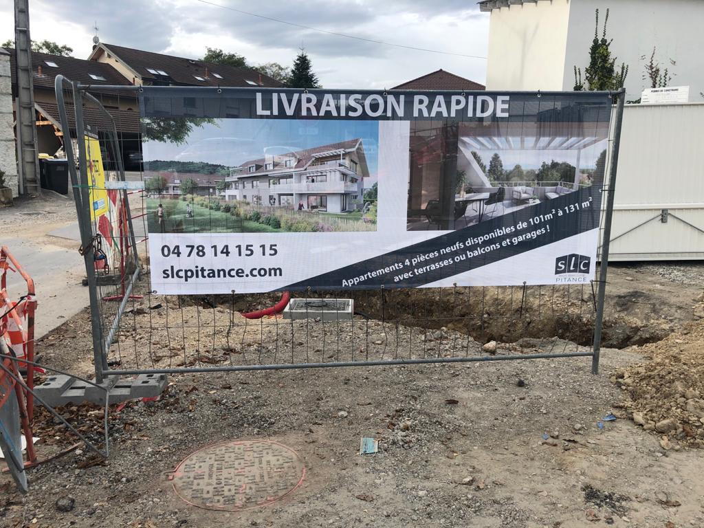 banderole promotion immobilière livraison rapide