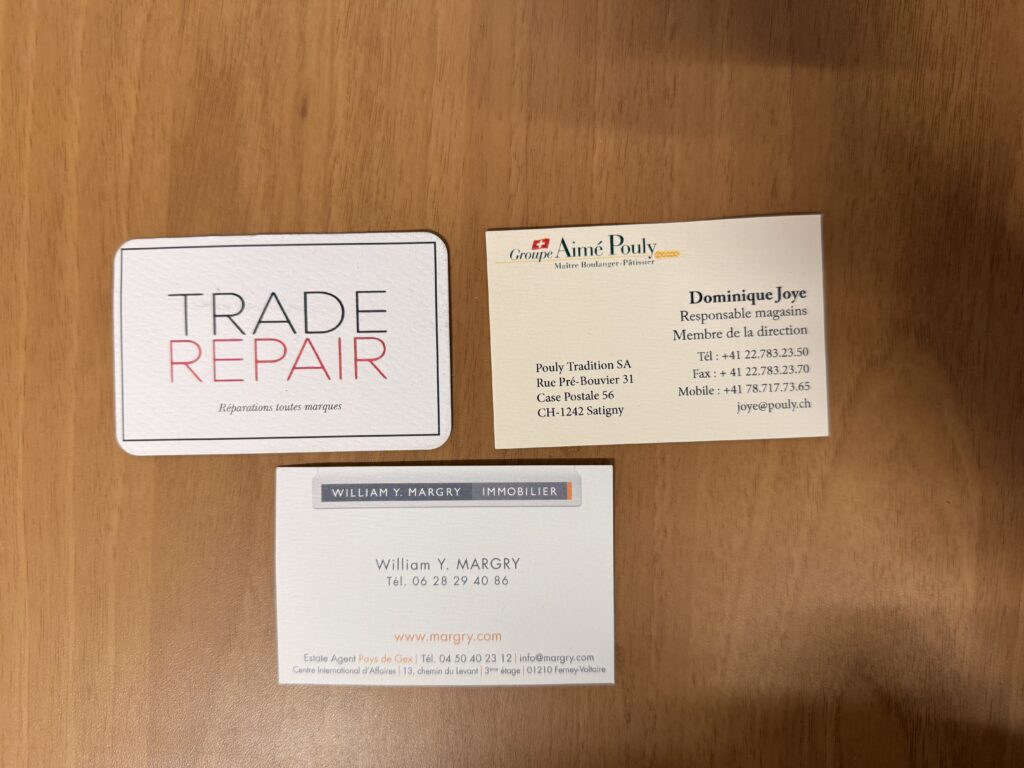 cartes de visite papier epais impression professionnelle