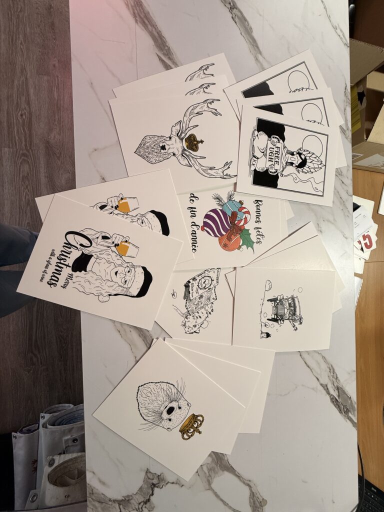 cartes de voeux illustrees personnalisees