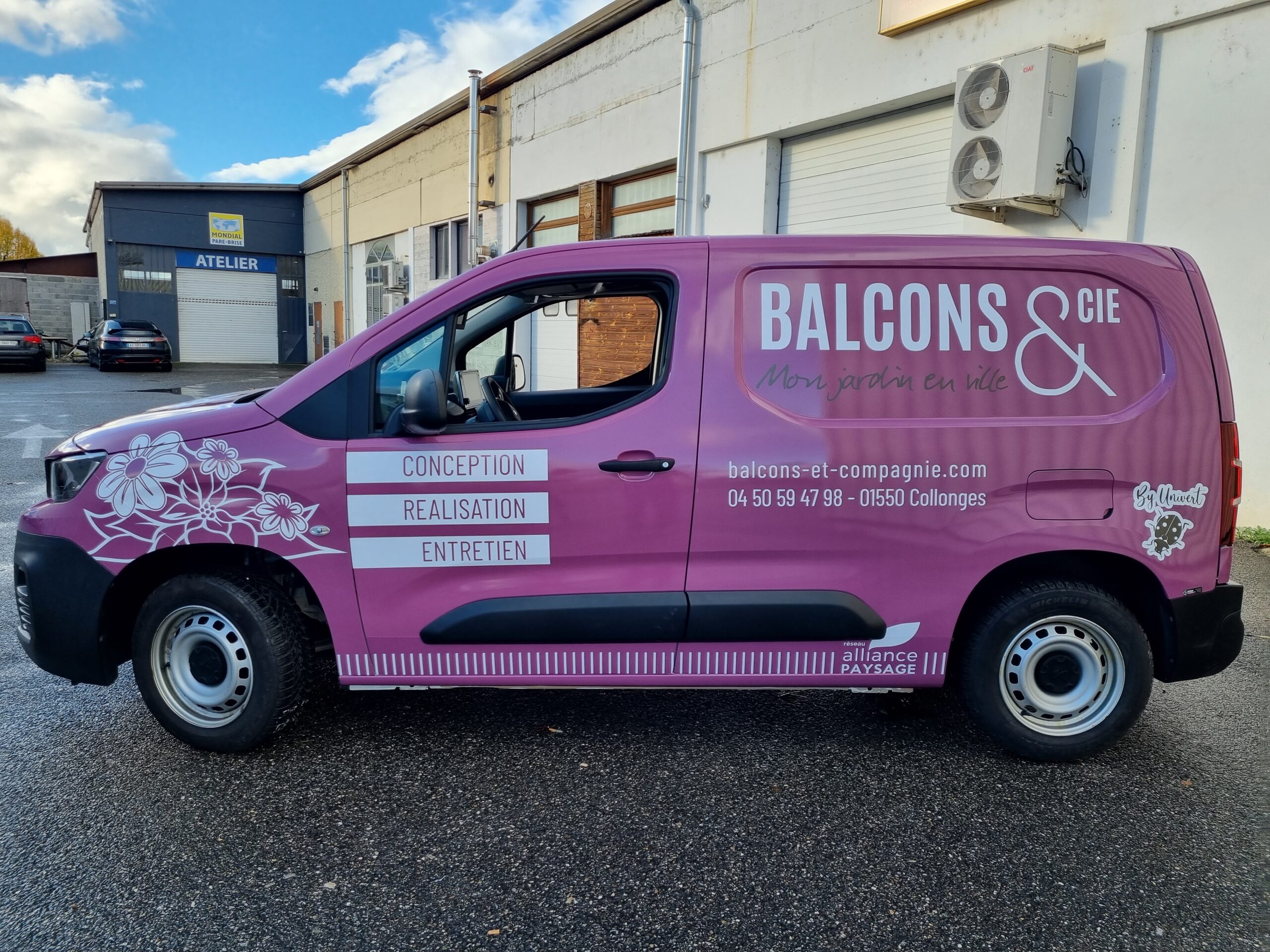 flocage camionnette balconetcie