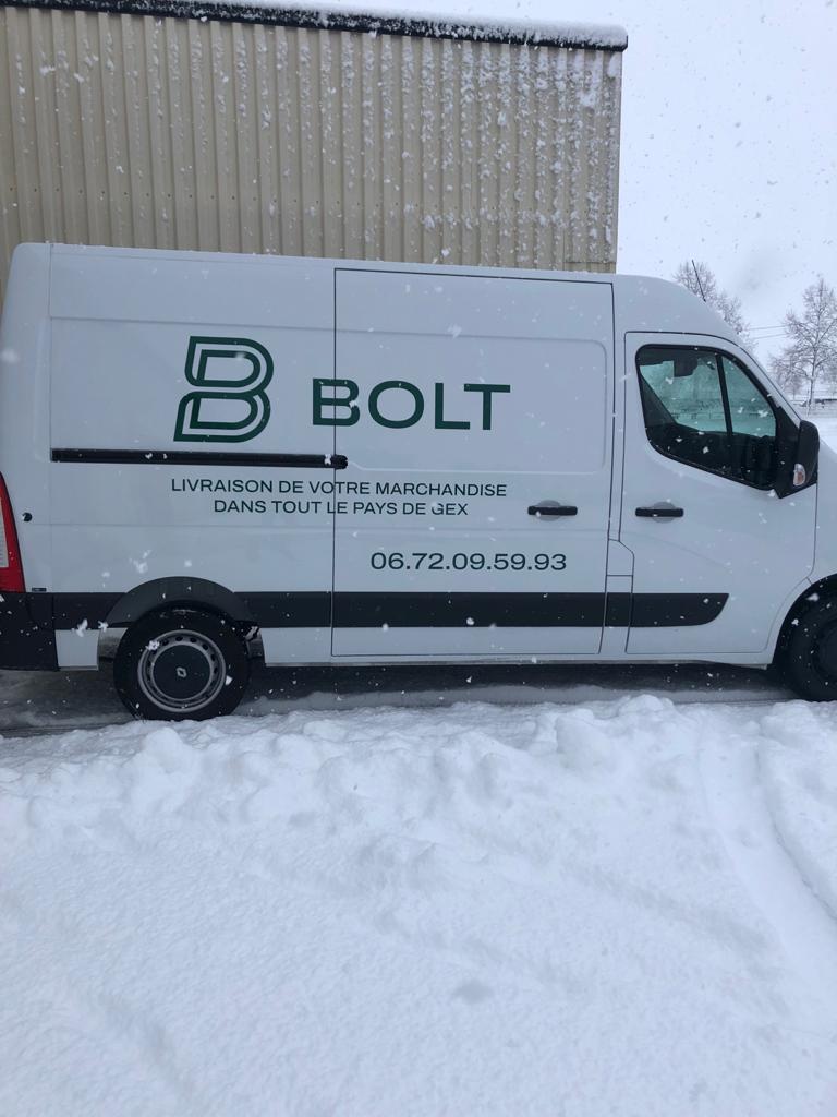 flocage camionnette bolt