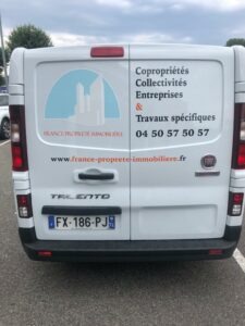 flocage camionnette france propreté