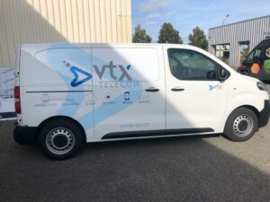 flocage camionnette vtx