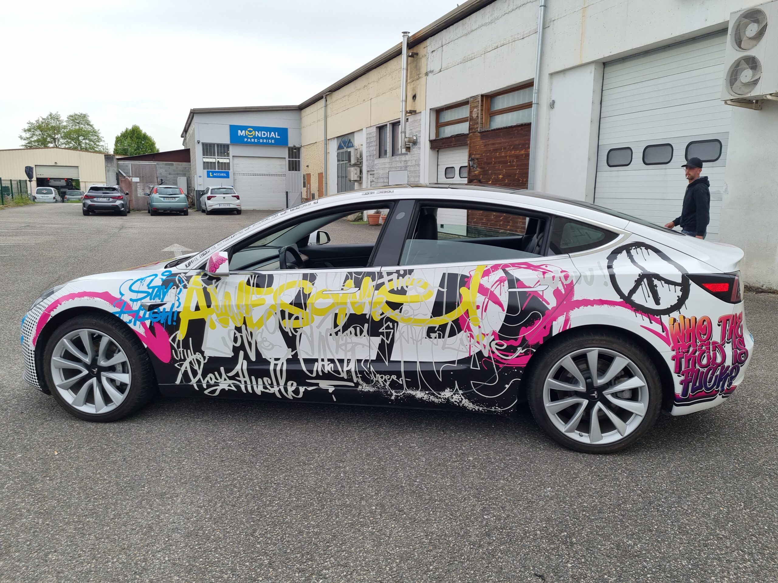 flocage voiture fred 3