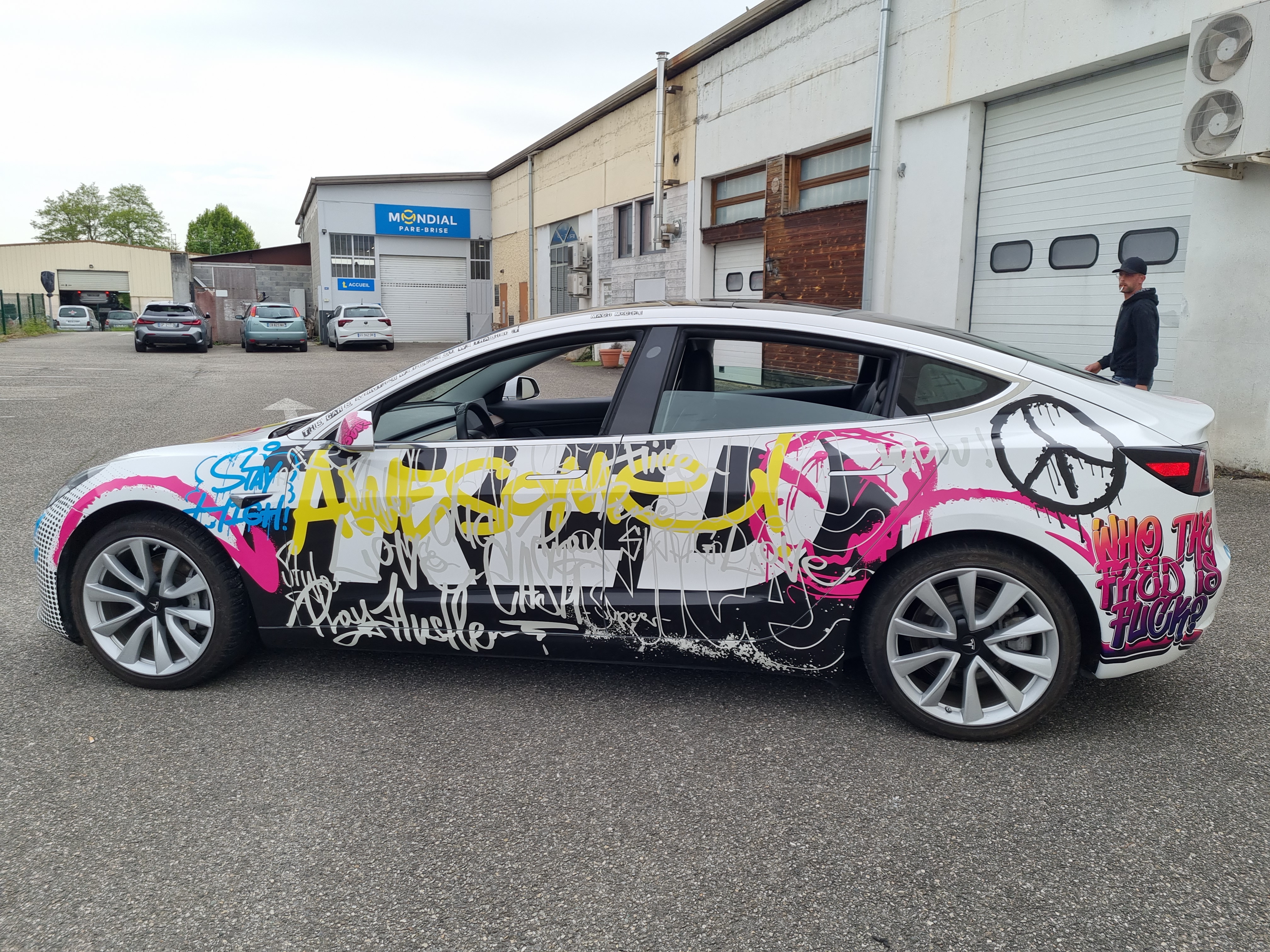 flocage voiture fred 3