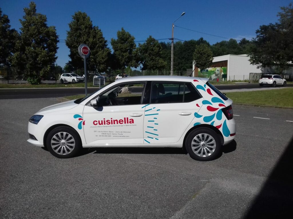 flocage voiture cuisinella