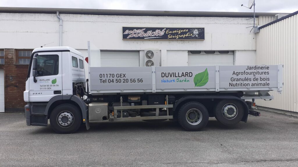 flocage camionnette benne duvillard