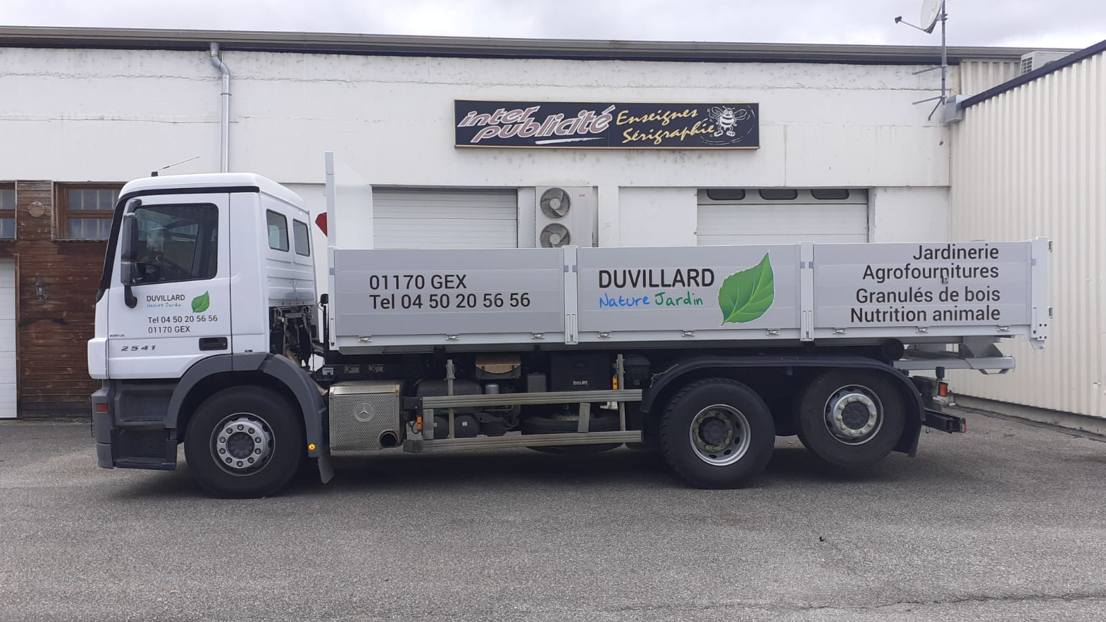 flocage camionnette benne duvillard