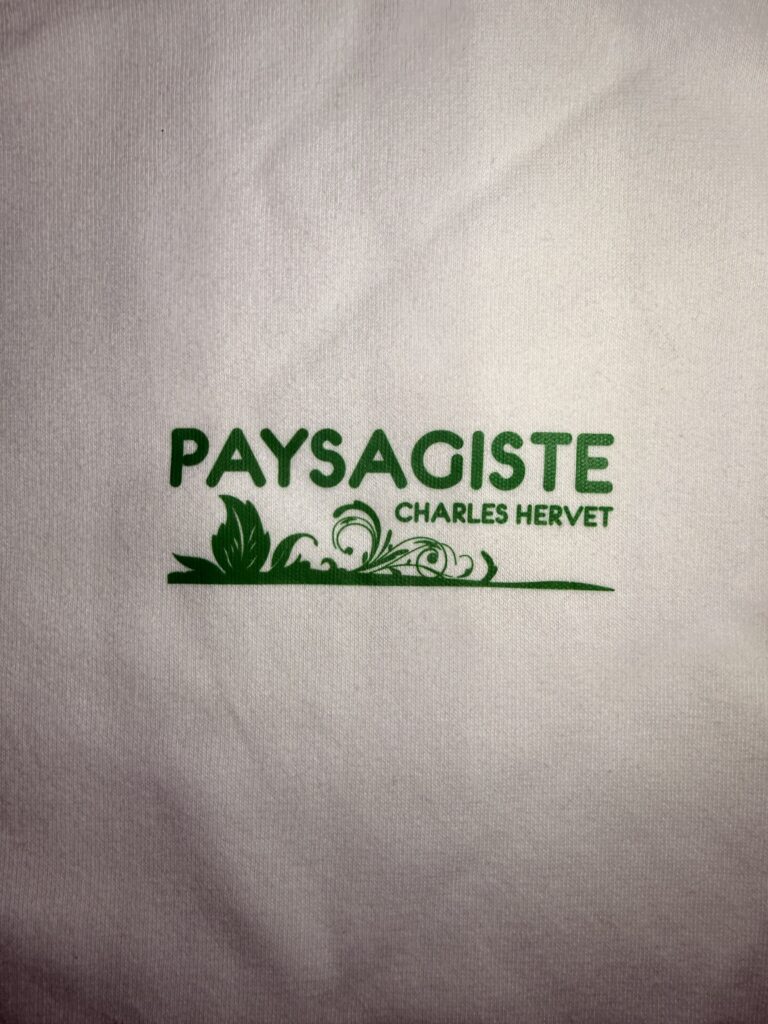 thermocollant vert paysagiste charles hervet marquage coeur